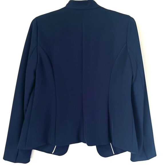41 Hawthorn Navy Women's Career Business Casual Open Front Blazer Jacket SZ M - Picture 2 of 15